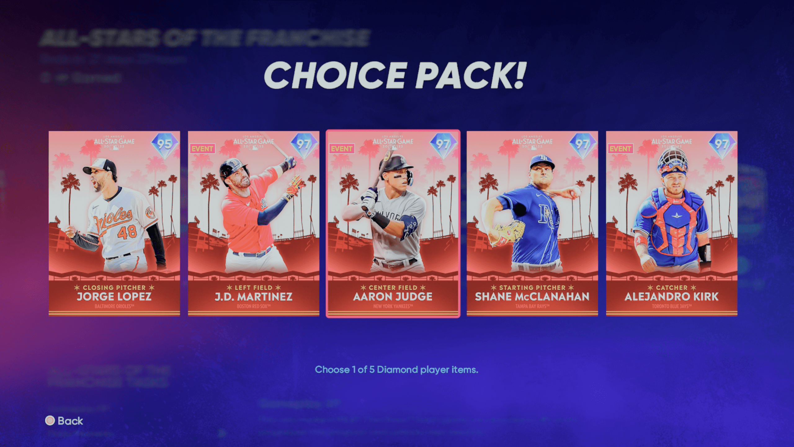 AL East AllStars of the Franchise Operation Sports